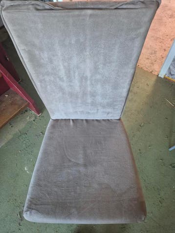 Set van 4 comfortabele stoelen - Grijs stof