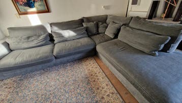 Grote grijze hoekbank GRATIS OPHALEN