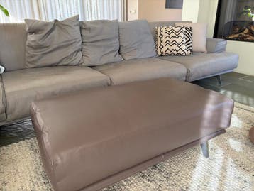 Grote grijze hoekbank met 3 losse elementen