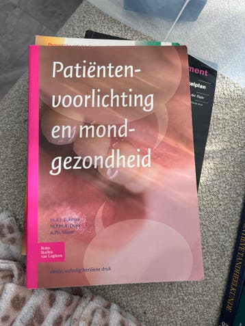 Patiëntenvoorlichting en mondgezondheid studieboek