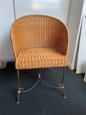 Rieten stoel