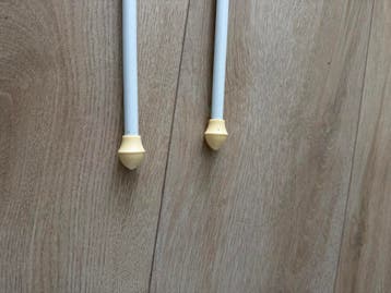 2x gordijnroede 153 tot 310cm