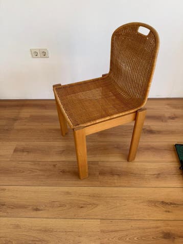 Rieten stoel (design), 2 stuks