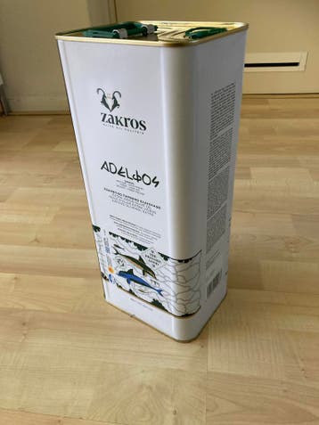 Leeg blik olijfolie, 5 liter