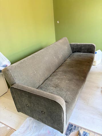 Groene bank / slaapbank