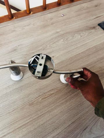 Moderne plafondspot met twee richtbare spots