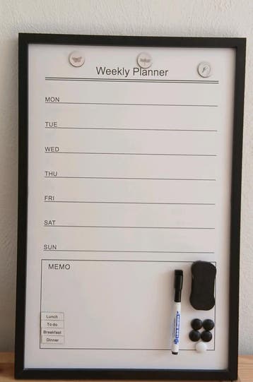 Weekplanner _ Whiteboard, (Gratis)