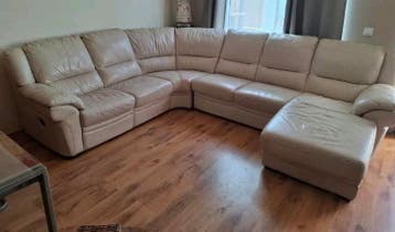 Gratis ! Leren electrische hoekbank