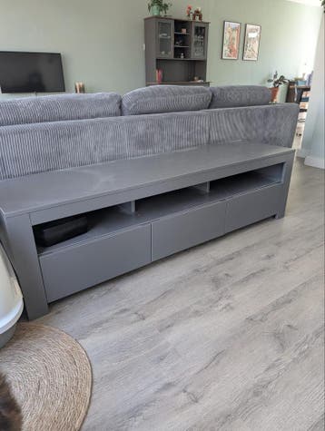 Tv meubel - hout - antraciet - gratis