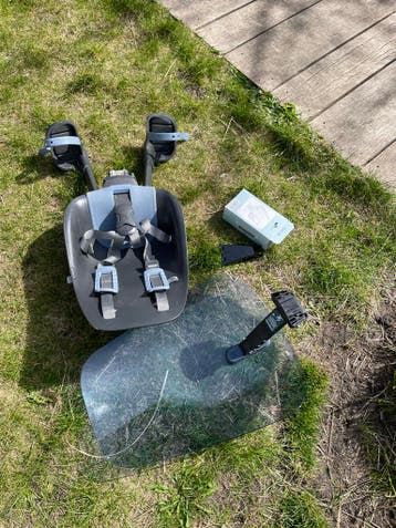 Voorzitje fiets met windscherm