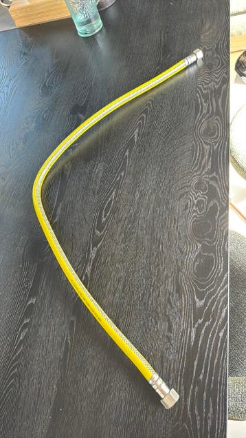 Gasslang fornuis keuken, 1.25 meter, niet gebruikt