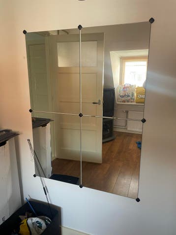 Grote spiegel met 4 delen 90x120