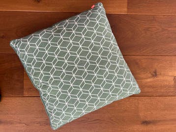 House Doctor Kussen met Kussenhoes 45x45 cm - Groen Geometri