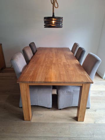 6 stoelen in licht- & donkergrijs en taupe - gratis af te