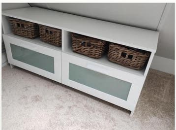 Ikea Brimnes wit TV meubel met opbergruimte 120cm