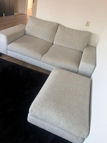 2,5-zits bank met hocker