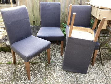Vier IKEA stoelen, gratis af te halen