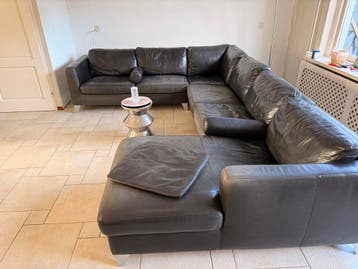 U bank leer antracietgrijs