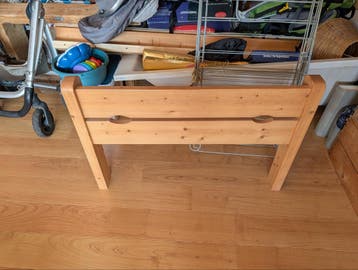 Grenen eenpersoons bed