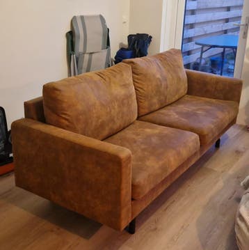 Bank 2,5-zits cognac