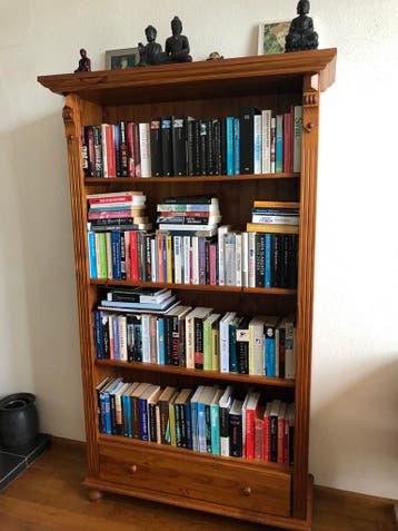 Teakhouten boekenkast
