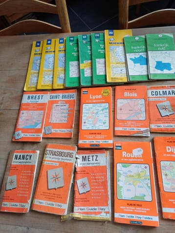 Oude plattegronden Frankrijk, Duitsland, etc