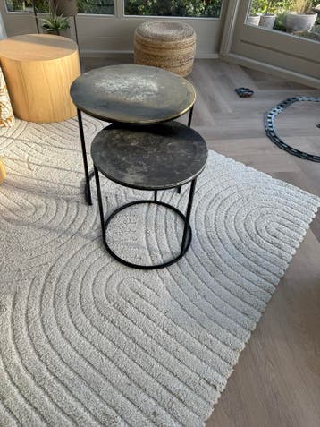 Set van 2 bijzettafels