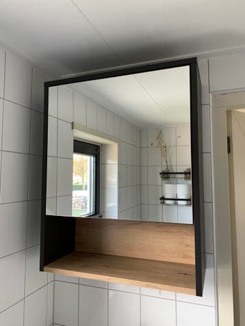 Wastafel spiegelkastje