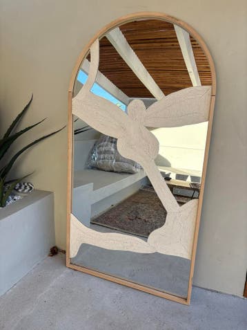 Spiegel met touwdecoratie - gratis af te halen in Breda
