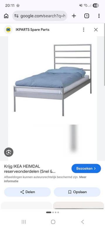 Metalen Ikeabed Heimdal. GRATIS!