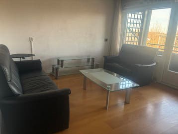 Free pick up glass tv stand and center table