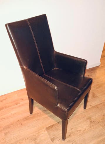 Eetkamer stoelen bruin 4x