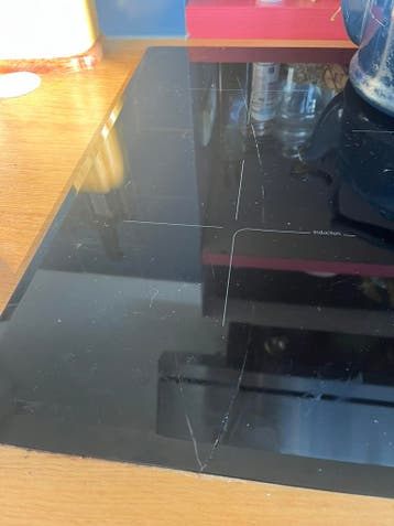 BOSCH inbouw inductiekookplaat met barst