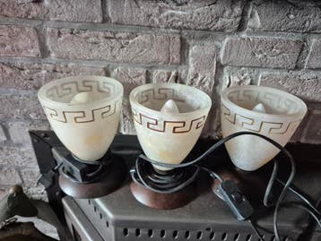 Gratis Drie lampjes met Griekse print
