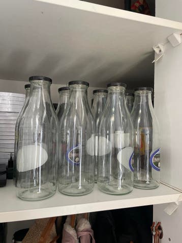 Glazen flessen 1 liter