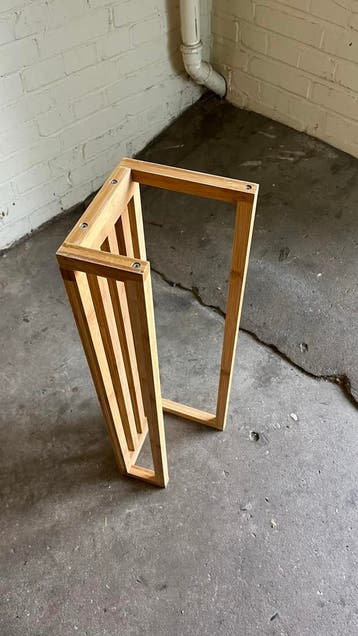 Gratis bamboe handdoekrek - Zo goed als nieuw