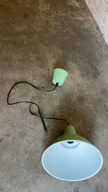 Groene lampenkap - Stijlvolle hanglamp