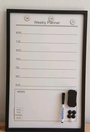 Weekplanner  _ Whiteboard,  Gratis!!