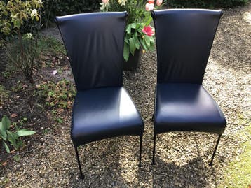 Lederen eetkamerstoelen