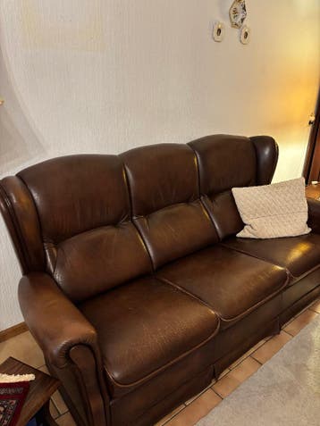 GRATIS bankstel leer 3+2+1 zits