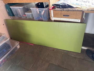 Groen tafelblad 1.90x 63