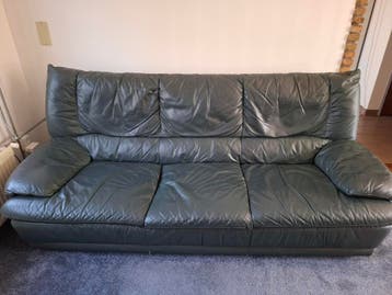 Leren driezitter GRATIS ophalen.