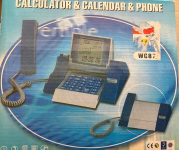 Klok kalender calculator en telefoon