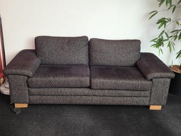 GRATIS!!! mooie zwarte 3 persoonsbank