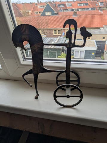 Vintage koperen beeld