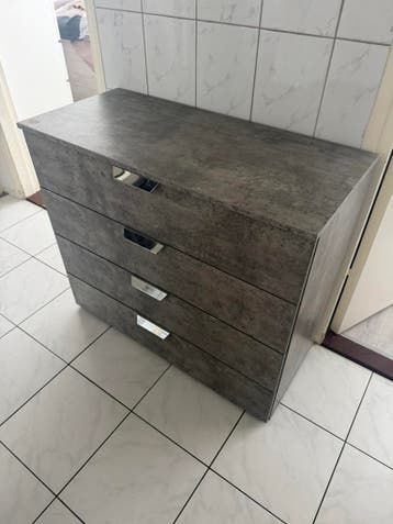 GRATIS  OPHALEN ladekast marmer grijs