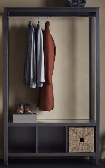 GRATIS - Hemnes Open Kledingkast Zwart