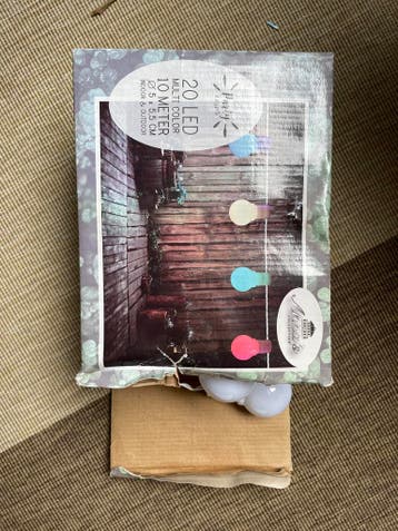 Gratis op te halen: 20 LED Party Lights, 10 meter, multicolo