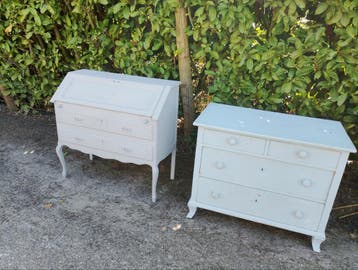 Secretaire en kastje gratis af te halen opknapper broccant