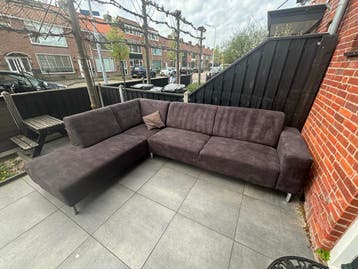 Hoekbank bruin gratis ophalen!